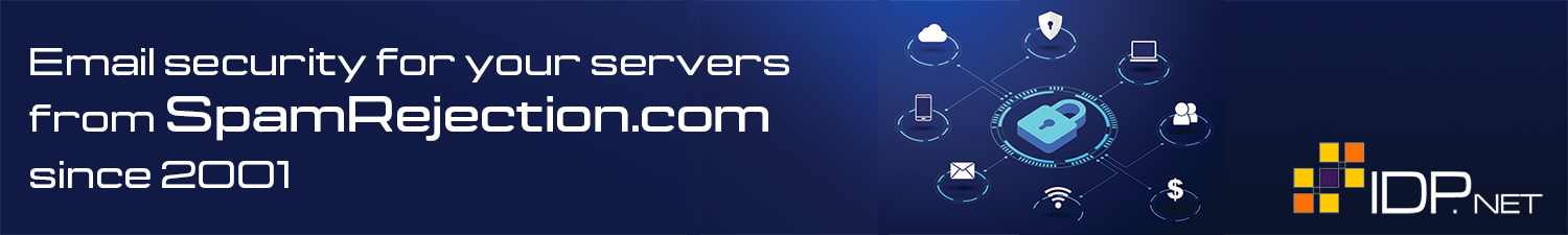 SpamRejection.com - email security for your servers since 2001